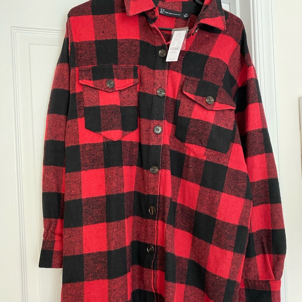 NY&Co plaid shacket